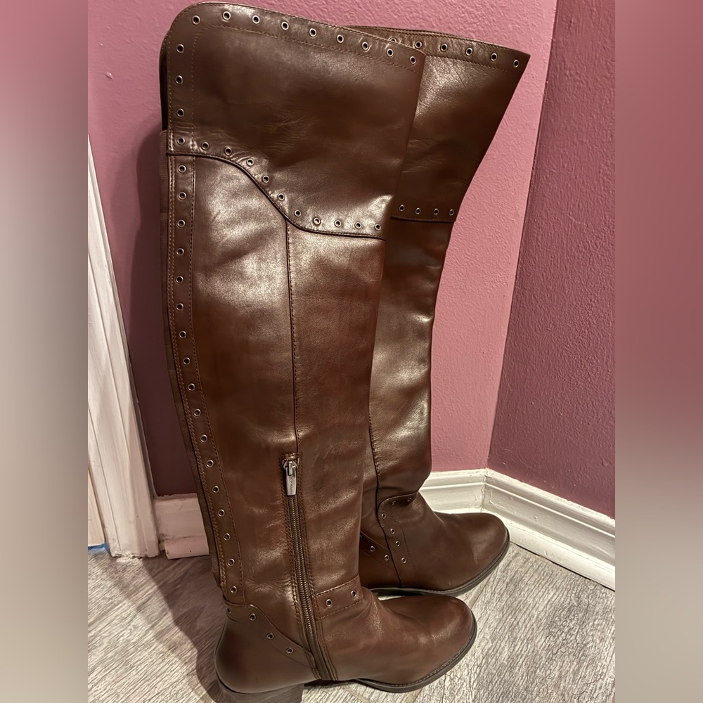 Vince Camuto Brown Over the Knee Boots